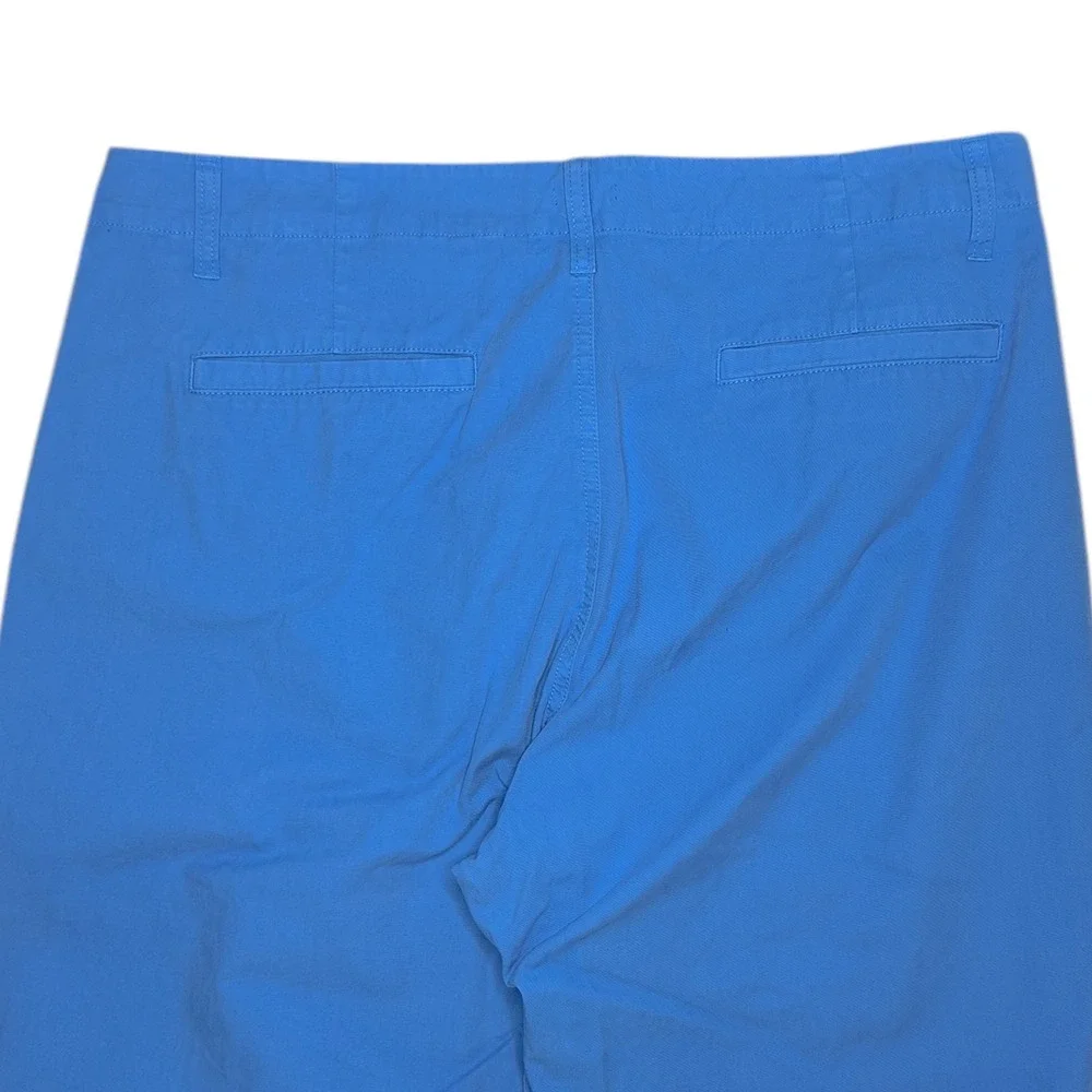 J Crew Pants Women's Size 32‎ Blue Sailor Heritage Chino Straight Leg Mid Rise